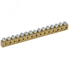 TEKFOR Шина нулевая сечение 6х9 15 отв. IEK