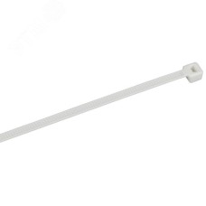 Хомут P6.6 самозатухающий белый 3.6х150мм 100шт/упак IEK