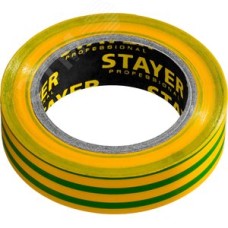 Изолента Protect-10 15 мм х 10 м желто-зеленая не поддерживает горение