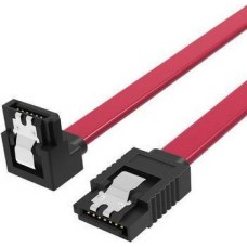 Кабель Vention SATA 3 M/SATA 3 M угол 90 с защелками, красный - 0.5 м