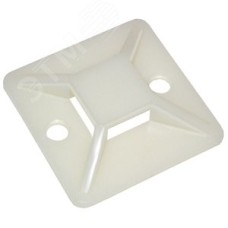 Площадка самоклеящаяся 25х25 белая под хомуты (20шт)