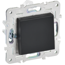 SKANDY Выключатель 1-клавишный 10А SK-V01Bl черный IEK