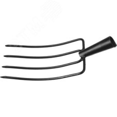 Навозные вилы 180х300 мм, кованые, четырёхрогие