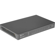Коммутатор/ 8-port gigabit Smart PoE+ Switch with 2 SFP uplink ports,desktop mount, 8 802.3af/at compliant PoE+ ports, 2 SFP uplink ports, 58W PoE budget, L2 switch features