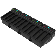 Зарядное устройство для аккумулятора/ 12-Slot battery charger of WD10, Power Supply order separately: 100~240VAC, 12VDC, 7A.