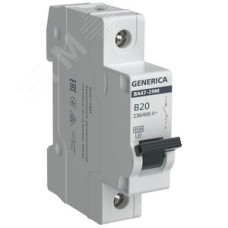 Выключатель автоматический ВА47-29М 1P 20А 4,5кА B GENERICA