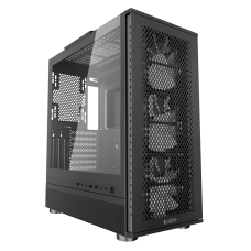 Корпус без блока питания/ Case PCCooler ME200 MESH BK, Midi-Tower, TG, Mesh, 3x120mm ARGB, 1xUSB-A 3.0 + 2xUSB-A 2.0, E-ATX, ATX, mATX, mITX Black