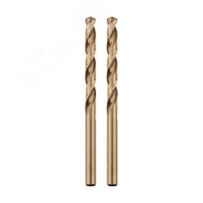 Сверло по металлу 3.2 мм (сталь HSS-Co 5% M35 P6M5K5) (упак - 2 шт.) DIN 338, REXANT