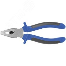 Плоскогубцы комбинированные ''Один'' двухцветные обрезиненные ручки, полированная сталь 160 мм