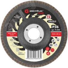 Круг лепестковый торцевой GreatFlex Plus (72 лепестка): 125x22,2 мм, P36