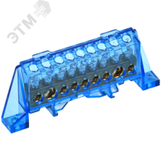 TEKFOR Шина N ноль в комбинированном DIN-изоляторе Стойка 8х12-9-С IEK