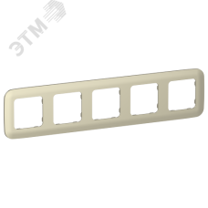 FLITE ARTISTIC Рамка 5-местная РУ-5-А-ФлШ шампань IEK