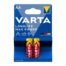Батарейка AA/ Батарейка Varta LONGLIFE MAX POWER (MAX TECH) LR6 AA BL2 Alkaline 1.5V (4706) (2/40/200) (2 шт.)