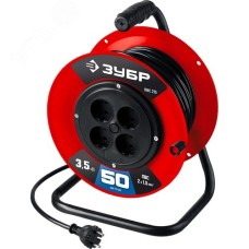 Удлинитель силовой на катушке ПВС-215, ПВС, 2 х 1.5 мм2, 50 м, 3500 Вт