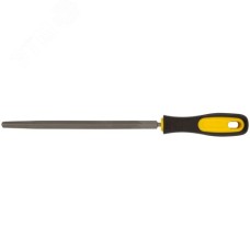 Напильник, прорезиненная ручка, трехгранный 200 мм