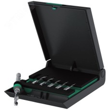 Набор HSS насадок-метчиков комбинированных с битодержателем 7 предметов хвостовик 1/4. 847/7