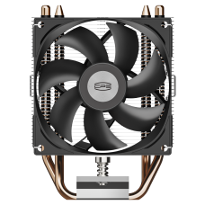 Кулер для процессора/ CPU Cooler PCCooler R200 (110W, 3-pin, 133mm, Al/Cu, 2x6mm, 1x92mm, 40.94CFM, 30dBA, 2200RPM, S: 1851/1700/1200/115X, AM5/AM4, silver, black)
