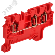 ARMAFIX Клемма пружинная CX2.5-3 трехконтактная красная IEK