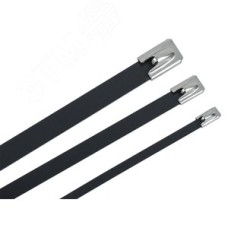 Хомут стальной ХСт 4,6х100мм с пол. покр. (100шт/упак)