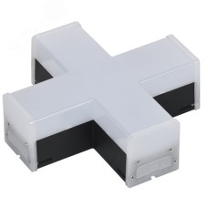Светильник LED X-образный 1010 12Вт 6500К 180х180мм чер