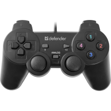 Defender Проводной геймпад Omega USB, 12 кнопок, 2 стика