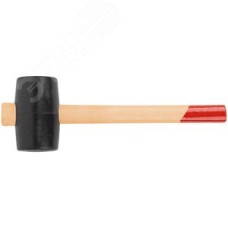 Киянка резиновая, деревянная ручка 50 мм (300 гр)