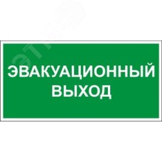 Этикетка самоклеящаяся 310х280 мм ''Эвакуационный выход''