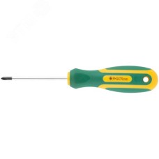 Отвертка ''Контур'', CrV сталь, прорезиненная ручка 4х75 мм РН1