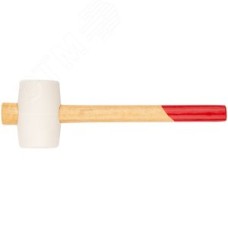 Киянка резиновая белая, деревянная ручка 45 мм (225 гр)