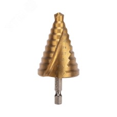 Сверло по металлу ступенчатое 9.0-36.0 мм 110 мм 65 HRC Р6М5 TiN
