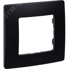 Рамка 1-местная антрацит ETIKA