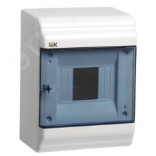 Щит распределительный навесной ЩРн-П-4 пластиковый прозрачная дверь IP41 PRIME