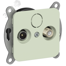 FLITE Розетка 2-местная TV+SAT экранированная оконечная РТВс-2-1-1-ФлП панг IEK