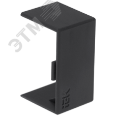 Соединитель на стык ELECOR КМС 16х16 черный (1 уп.-4 шт.)