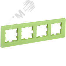 BRITE Рамка 4 поста РУ-4-2-Бр стекло эко грин RE IEK