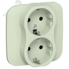 FLITE Розетка 2-местная с заземлением без защитных шторок 16А в сборе РС12-0-А-ФлП панг IEK