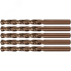 Сверла по металлу HSS с добавкой кобальта 5% Профи 9.0 мм (5 шт)