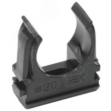 Держатель с защёлкой CF20 черный (комплект 10шт.)