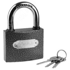 Замок ''Мастер'' навесной, металлический корпус, закаленная дужка, 75мм